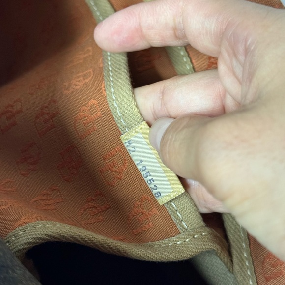 Dooney & Bourke Tassel Signature Monogram Tote Satchel Bag Orange - Picture 8 of 14